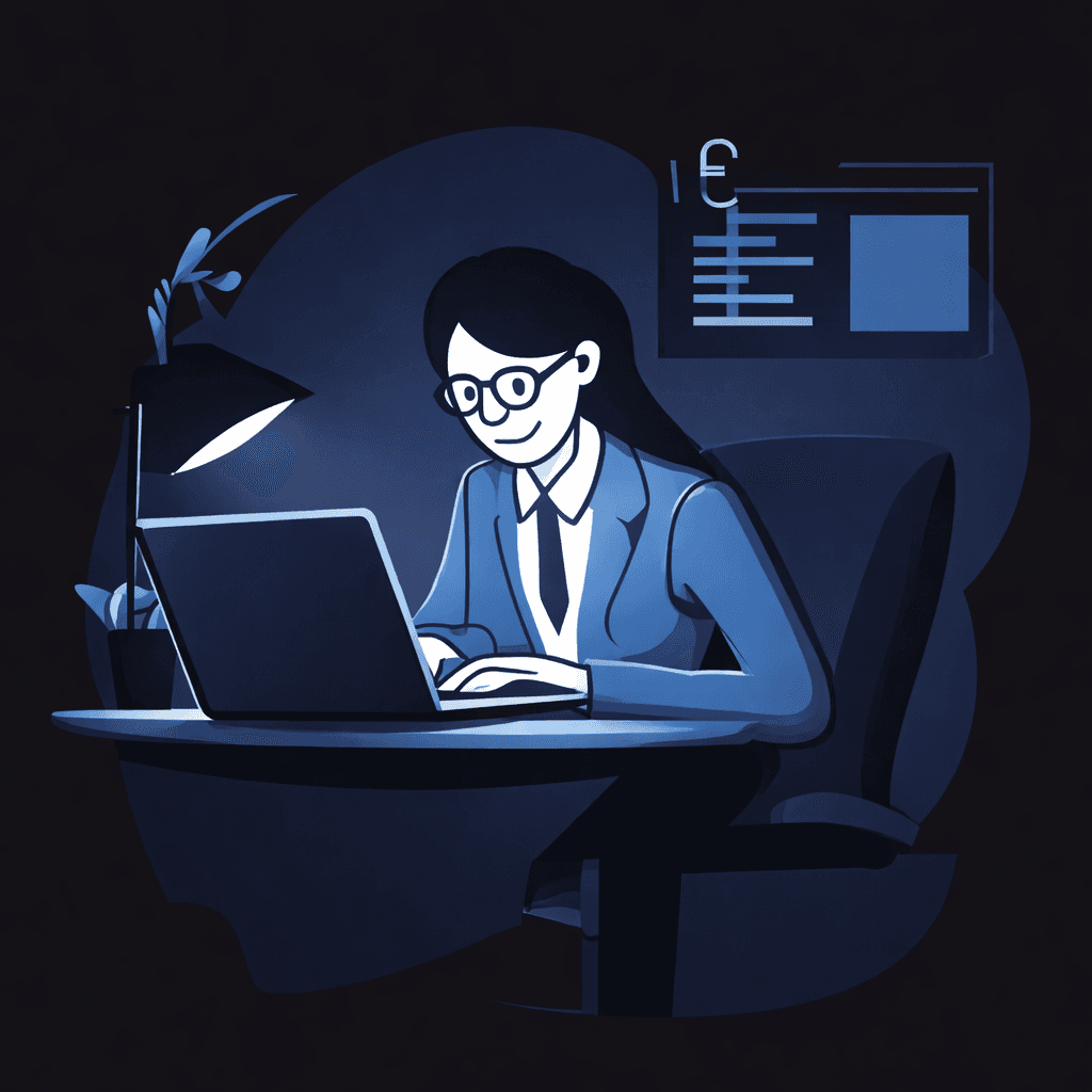 Working professional at a desk